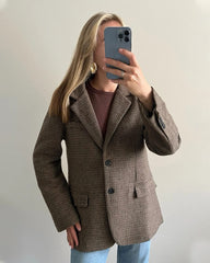 Delphine Houndstooth Blazer