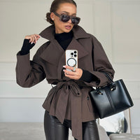 Dianna Belted Short Trench Coat
