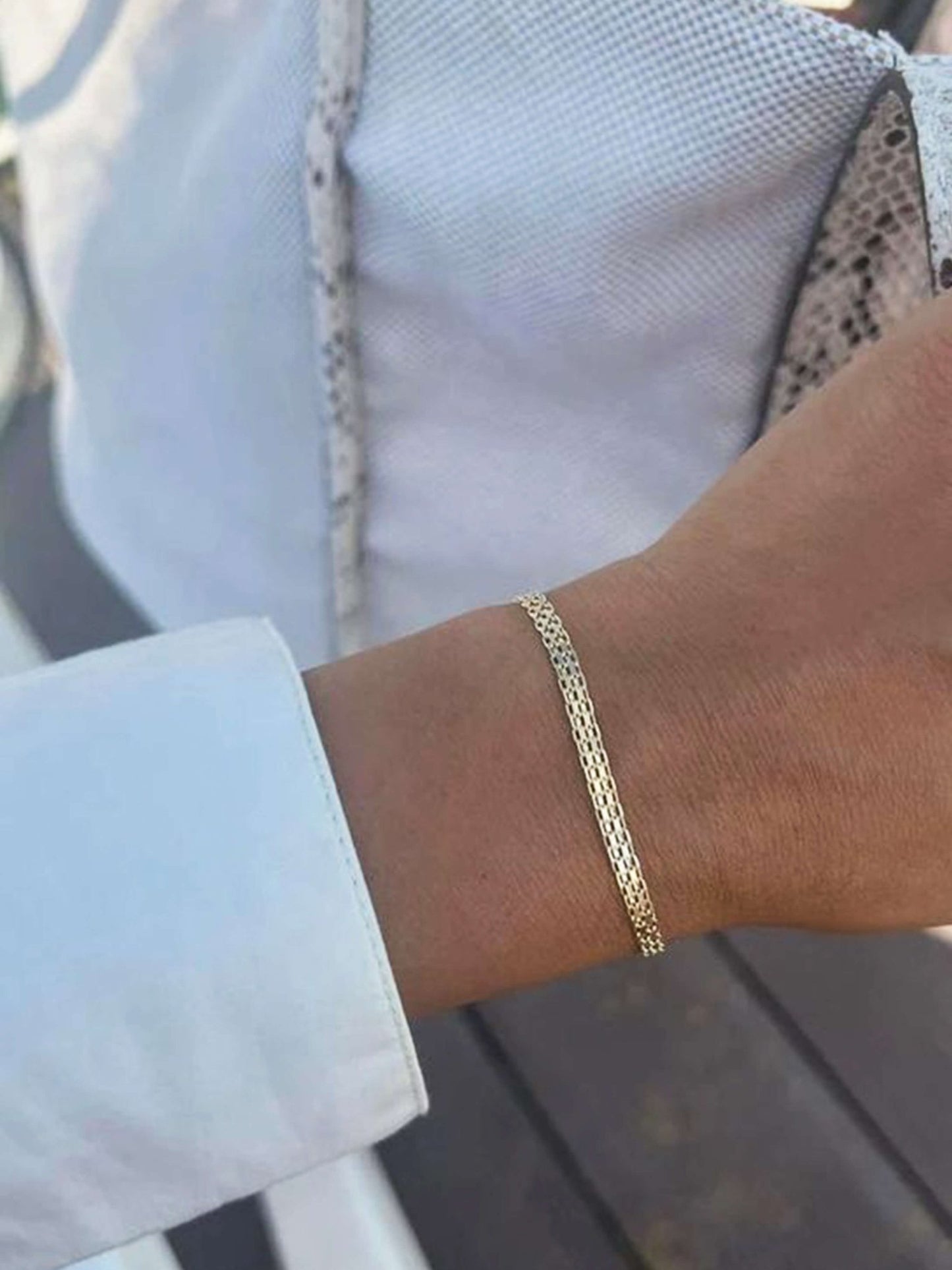 ZEYA - Domed Mesh Bracelet