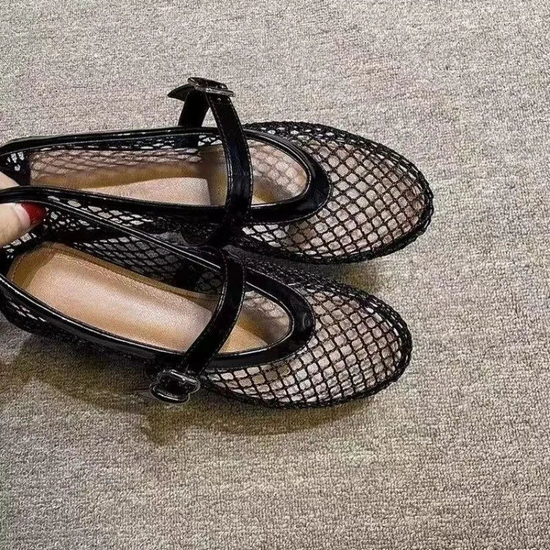 ZEYA - Elena Breathable Mesh Mary Jane Sandals