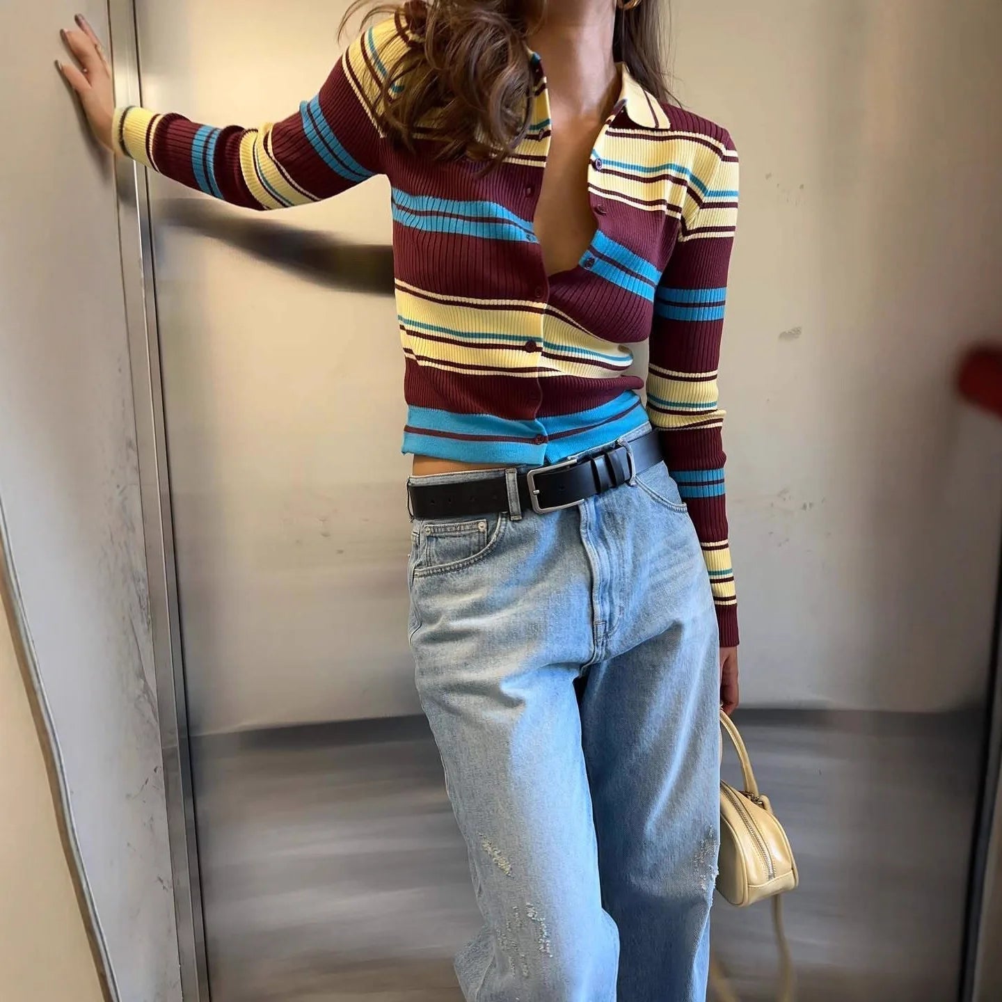 ZEYA - Ellie Striped Knit Cardigan