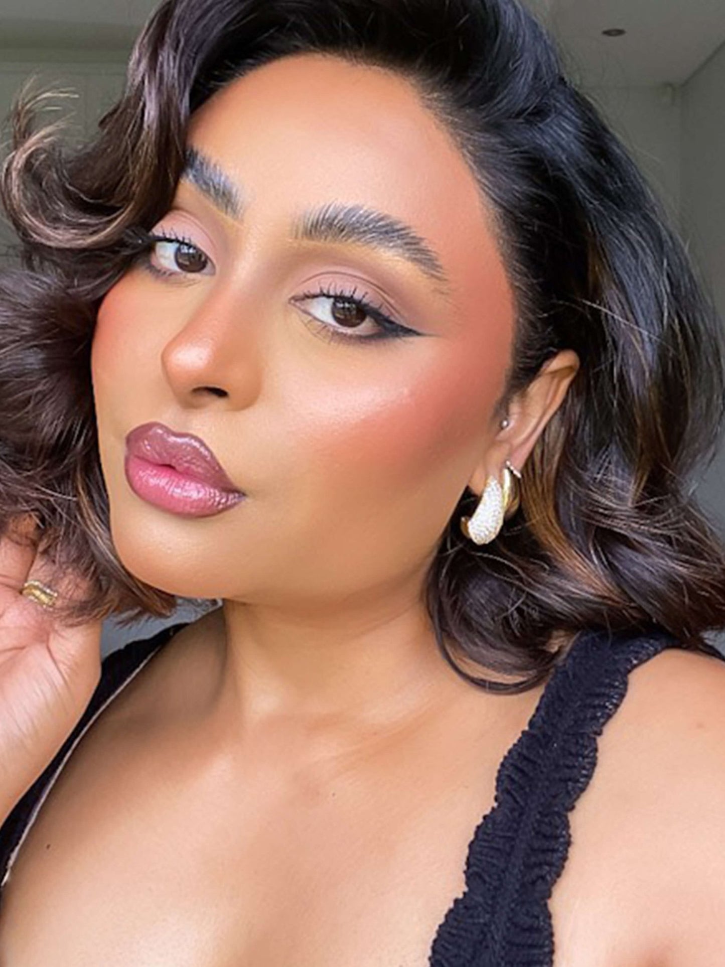 ZEYA - Eloisa Glitter Teardrop Earrings