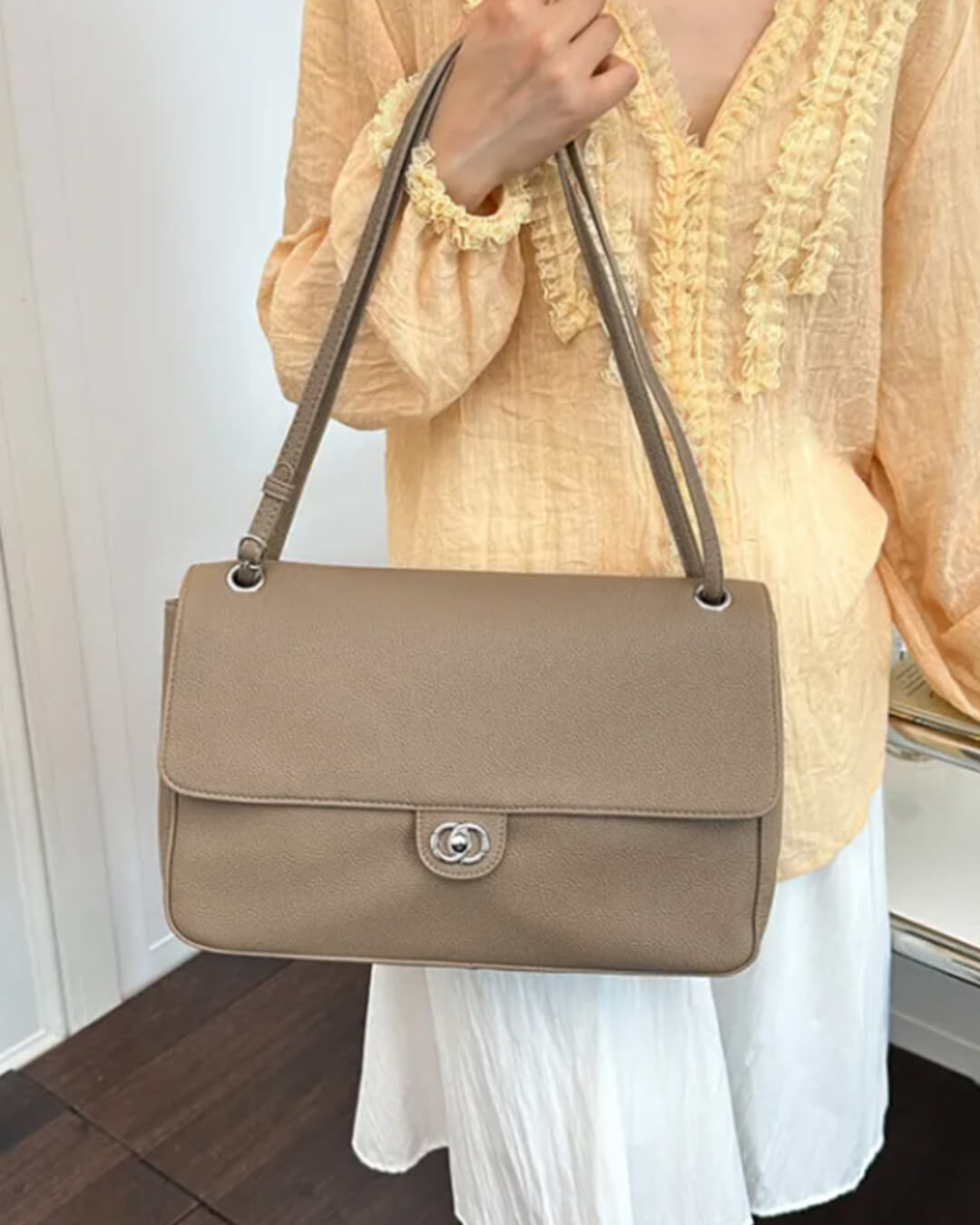 ZEYA - Emma Buckle Flap Shoulder Bag