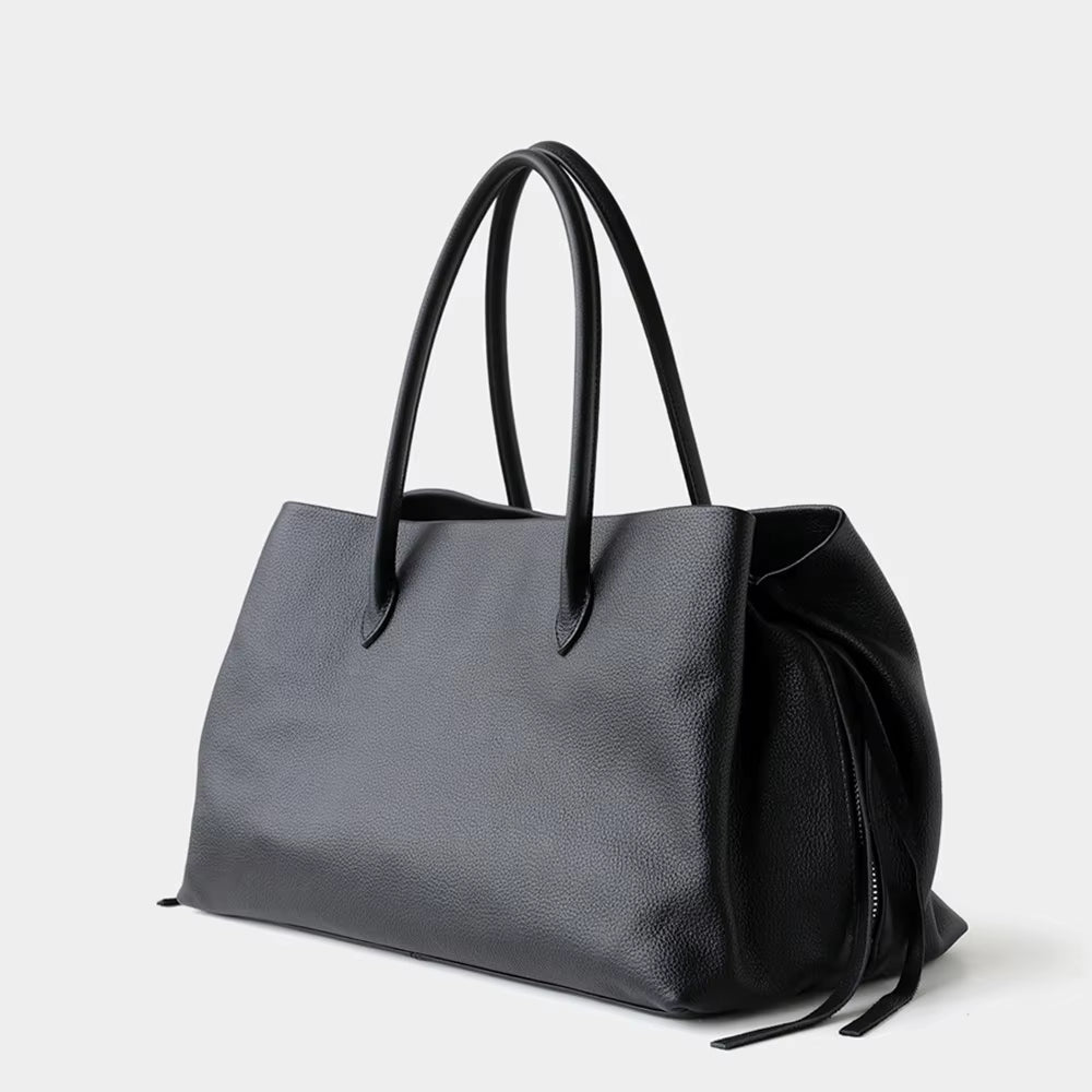 ZEYA - Emma Multi-Compartment Leather Tote Bag