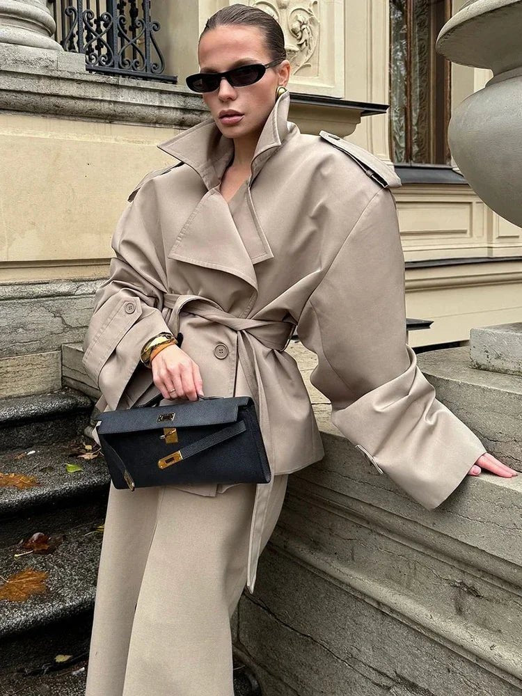 ZEYA - Fabienne Oversized Belted Trench Coat