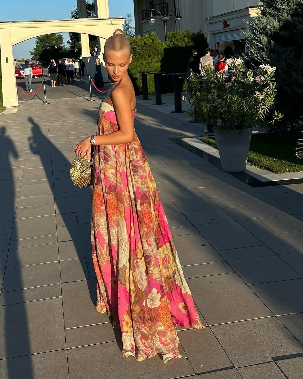 ZEYA - Fern Floral Strapless Maxi Dress