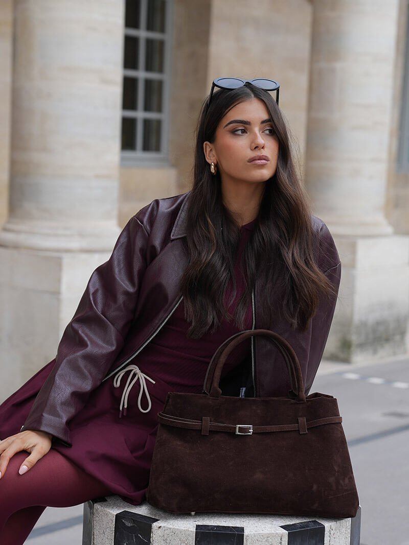 ZEYA - Fiona Suede Crossbody Bag