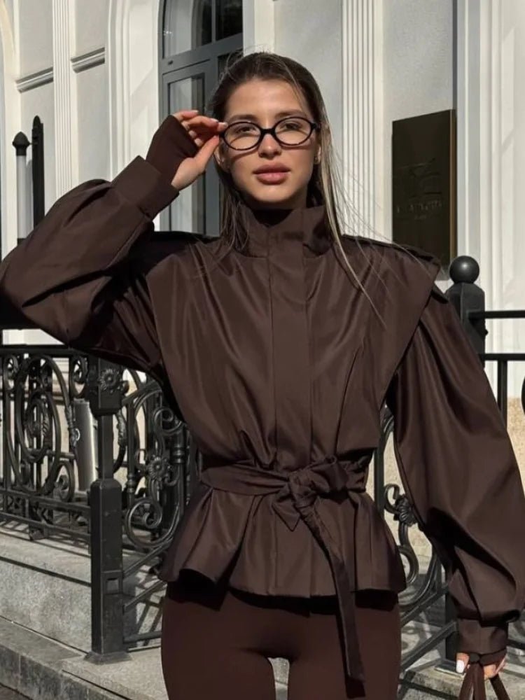 ZEYA - Francine Cropped Trench Coat