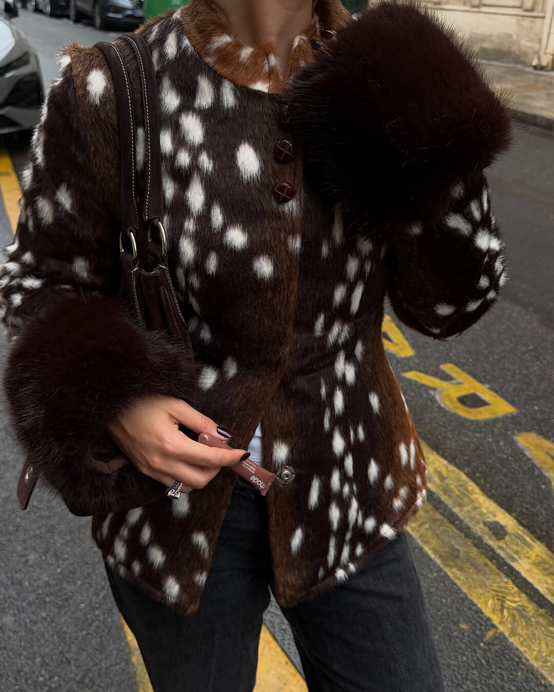 ZEYA - Harriet Stand Collar Faux Fur Jacket