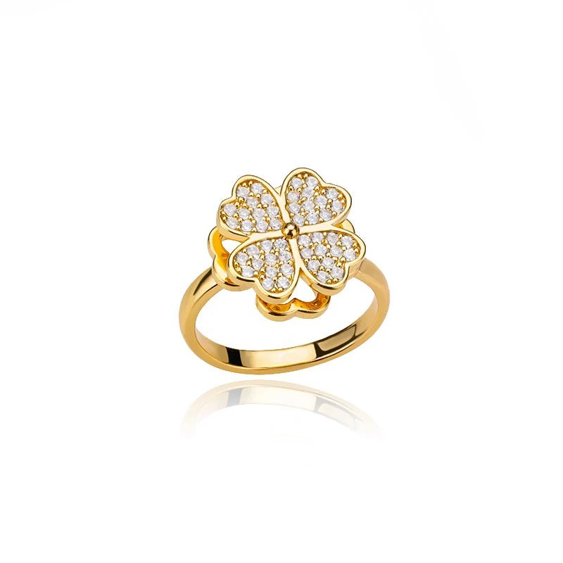 ZEYA - Hazel Clover Leaf Anxiety Ring