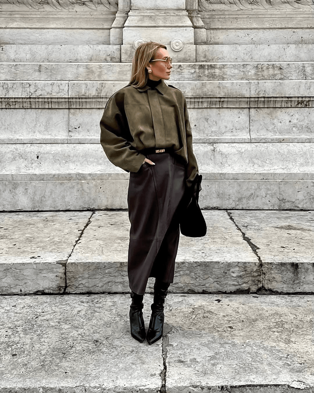 ZEYA - Helen Faux Suede Bomber Jacket
