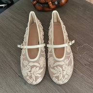 Jenny Beaded Mesh Ballet Flats