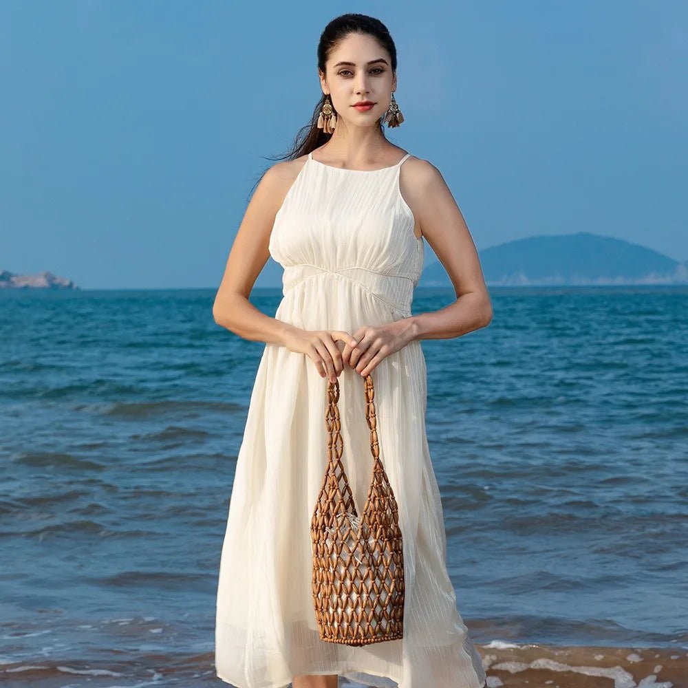 ZEYA - Jessica Woven Beaded Tote Bag