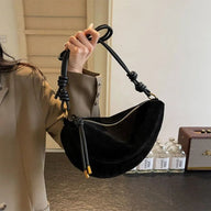 Josette Suede Shoulder Bag