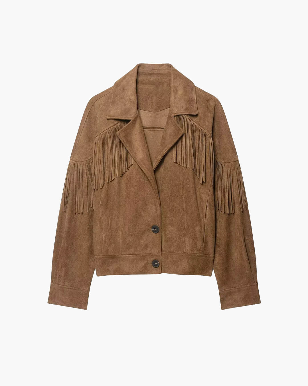 ZEYA - Julie Faux Suede Fringe Western Jacket