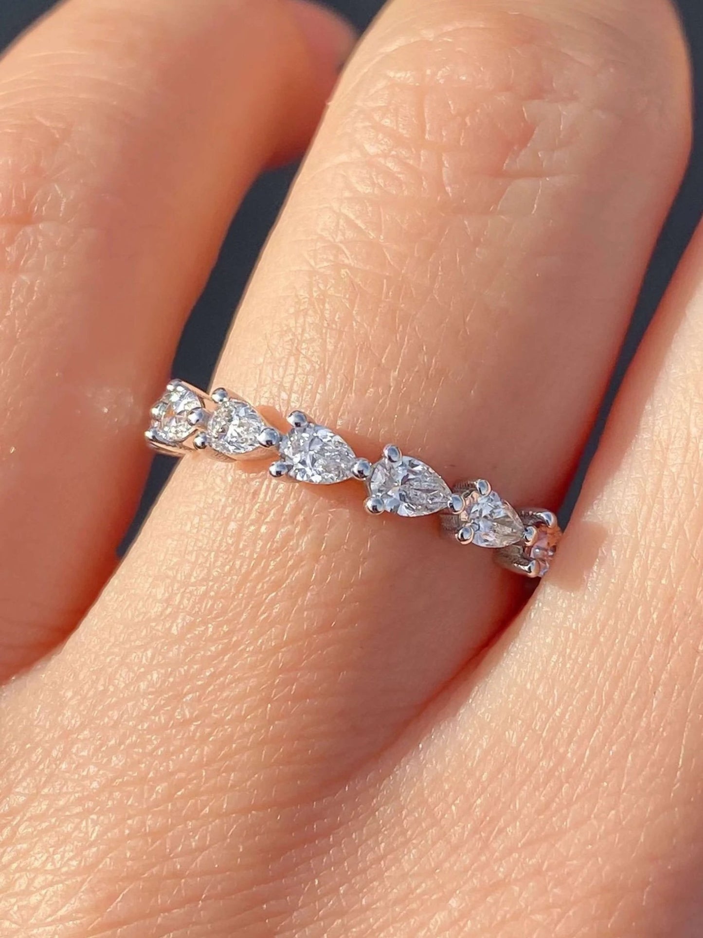 ZEYA - Kath Pear Cut Zirconia Ring