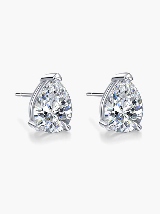 ZEYA - Kath Pear Cut Zirconia Stud Earrings
