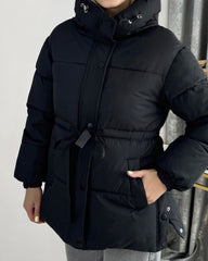 Lani Lace Up Hooded Coat