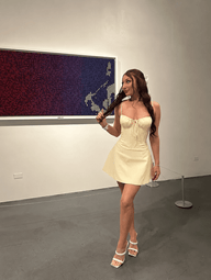 Laura Lace Up Mini Dress
