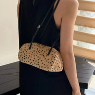 Layla Cheetah Faux Fur Shoulder Bag