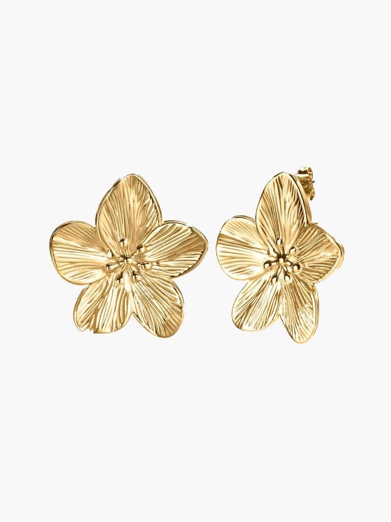 Lea Flower Statement Earrings