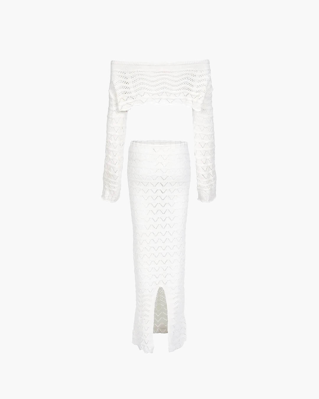 ZEYA - Lily Off-Shoulder Knit Set