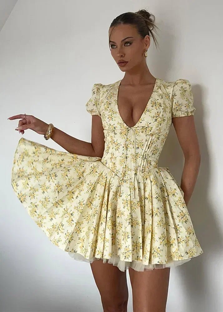 ZEYA - Lory V-Neck Mini Dress