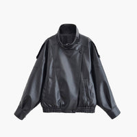Lucille Asymmetrical Leather Jacket