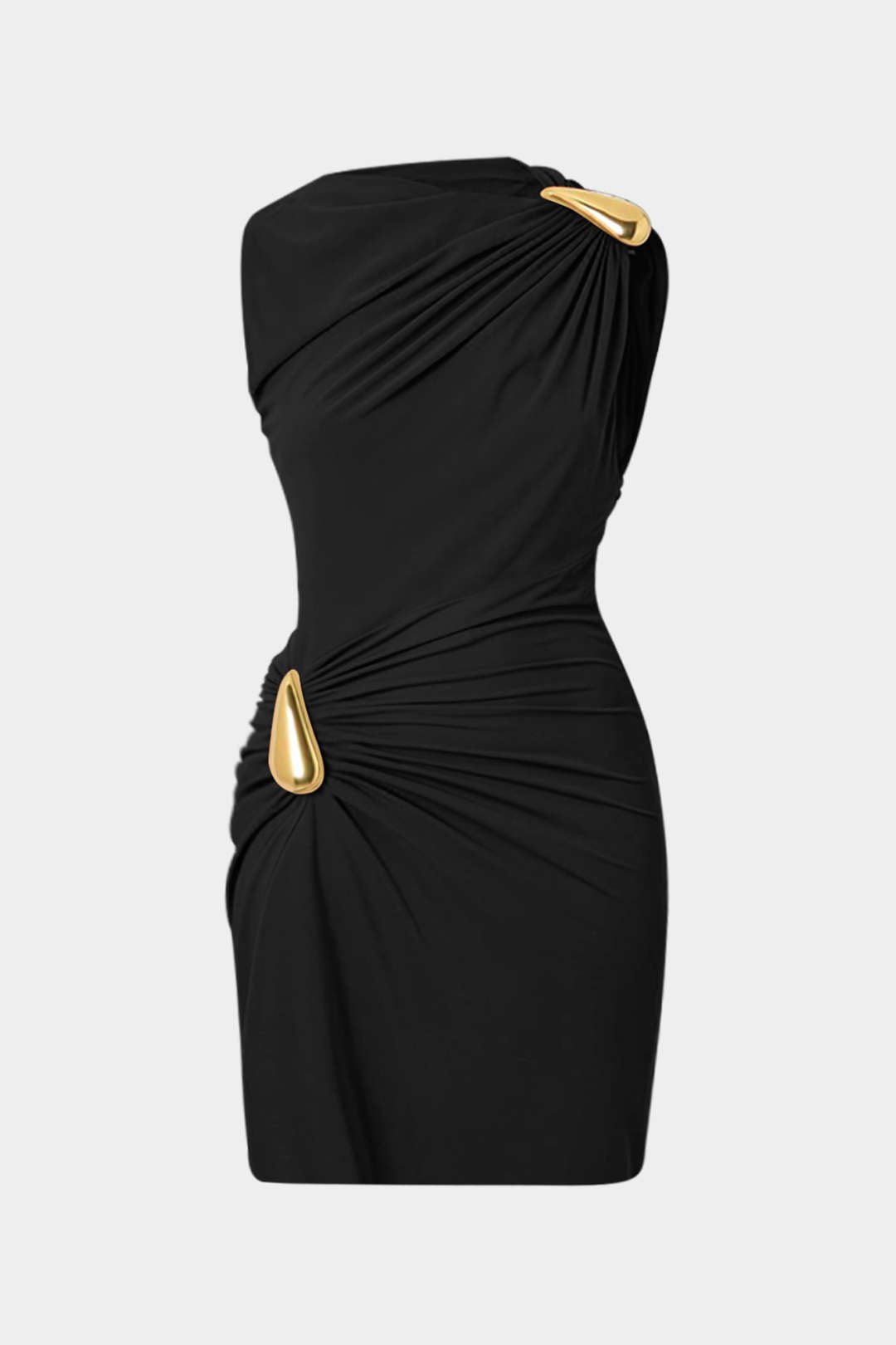 ZEYA - Margaret Mini Dress with Gold Detail