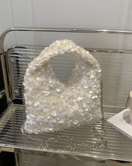 Emilia Sequin Evening Shoulder Bag