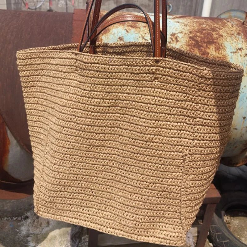 ZEYA - Margot Woven Straw Tote