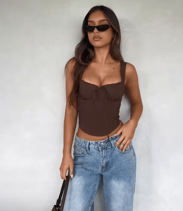 ZEYA - Mika Lace Trim Cami Top