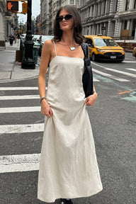 Minerva Loose Linen Maxi Dress