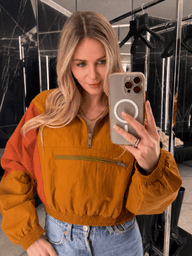 Helena Half-Zip Windbreaker Jacket