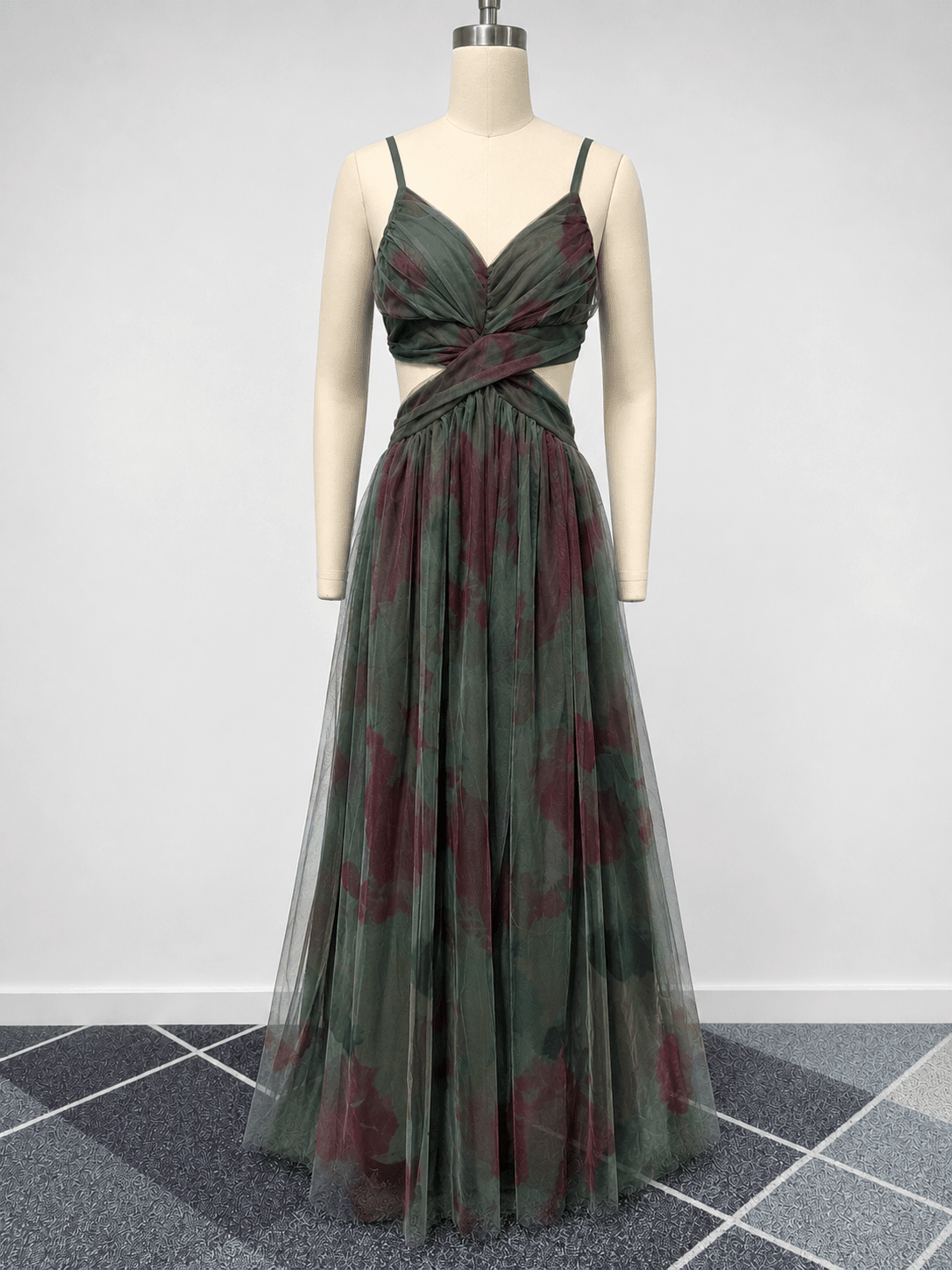 ZEYA - Naomi Floral Mesh Maxi Dress