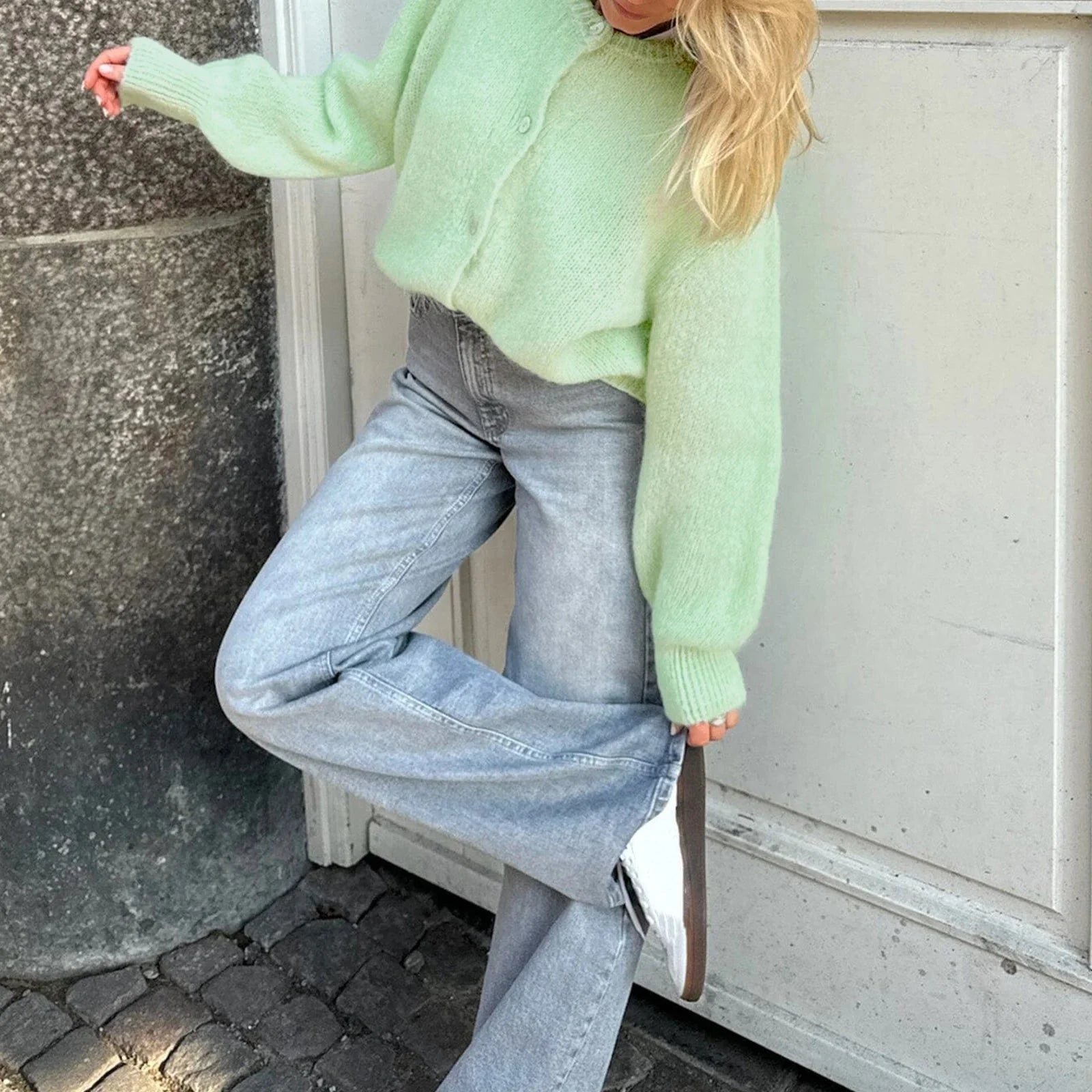 ZEYA - Rebecca Oversized Fuzzy Knit Cardigan