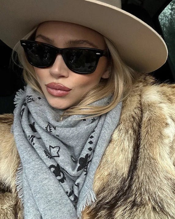 ZEYA - Reese Paisley Knitted Bandana Scarf