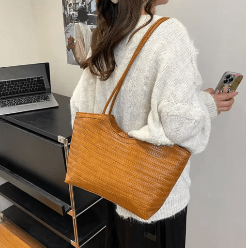 ZEYA - Romy Textured Weave Handbag