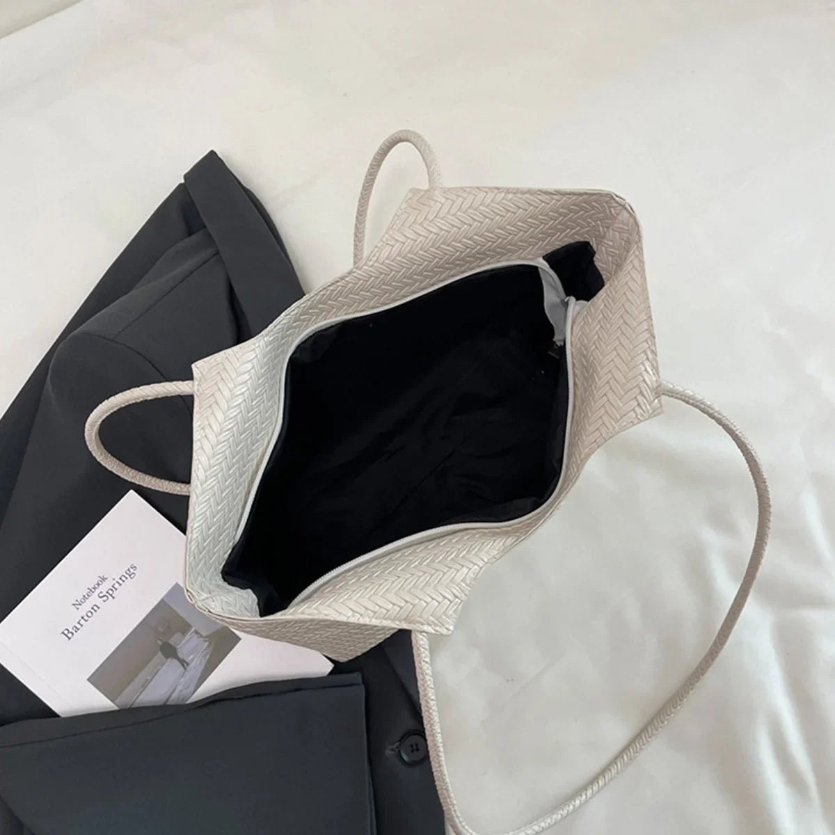 ZEYA - Romy Textured Weave Handbag