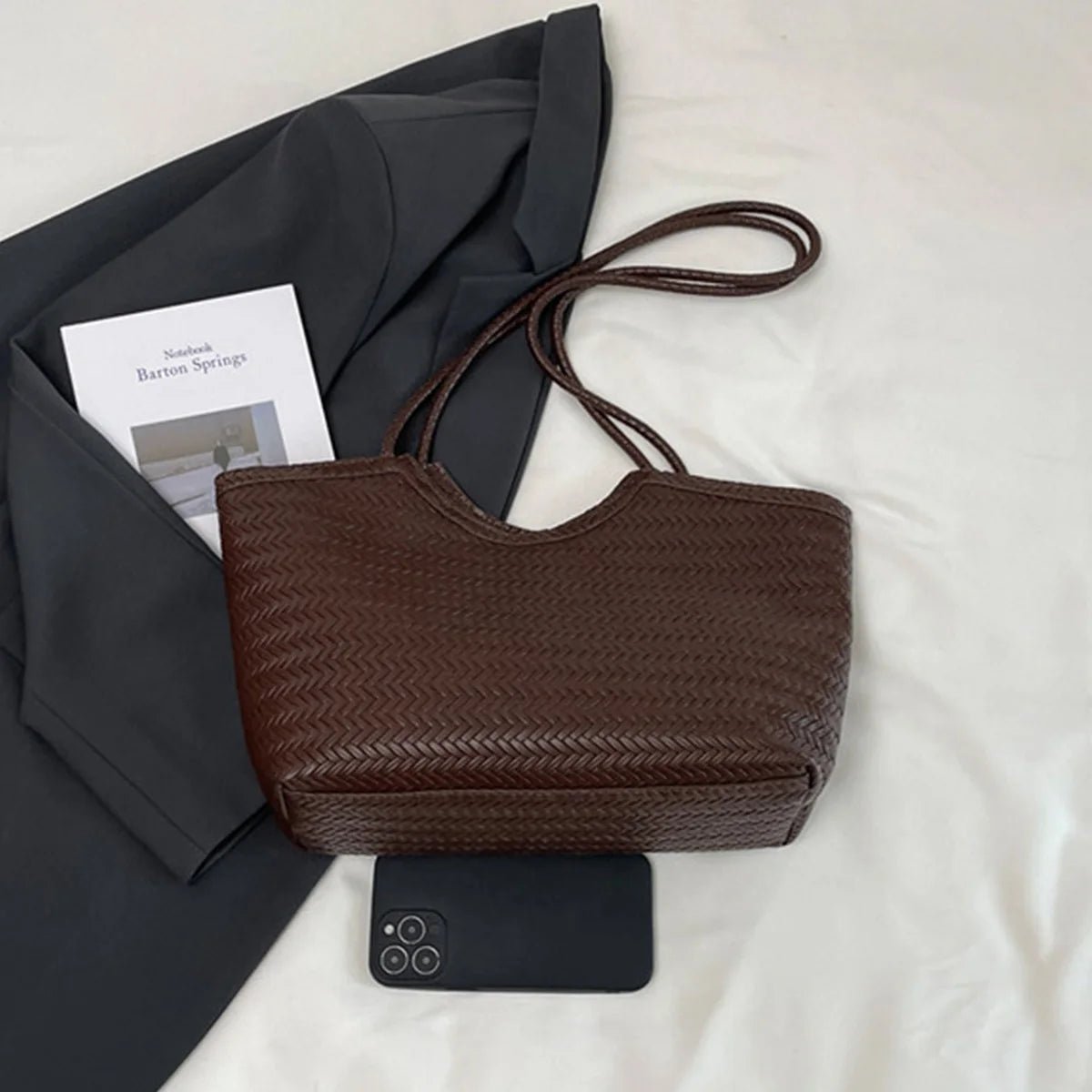 ZEYA - Romy Textured Weave Handbag