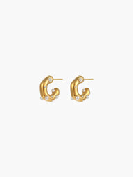 Samira Pearl Hoop Earrings