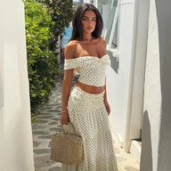 Simona Polka Dot Two Piece Bow Set