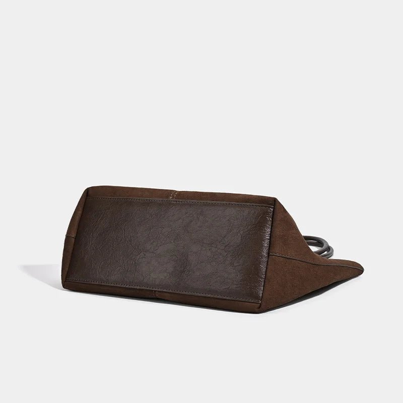 ZEYA - Tessa Suede Tote Bag with Pouch