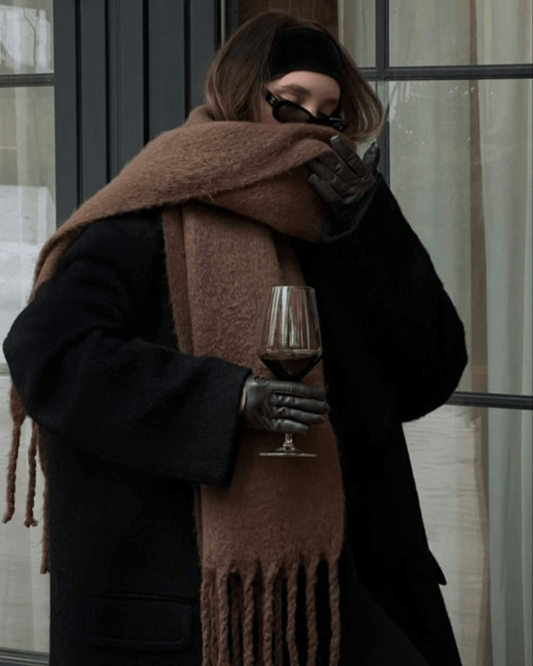 ZEYA - Thigh - Length Chunky Knit Scarf