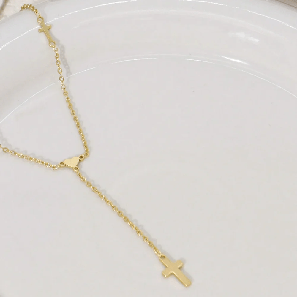 ZEYA - Valencia Cross Pendant Necklace
