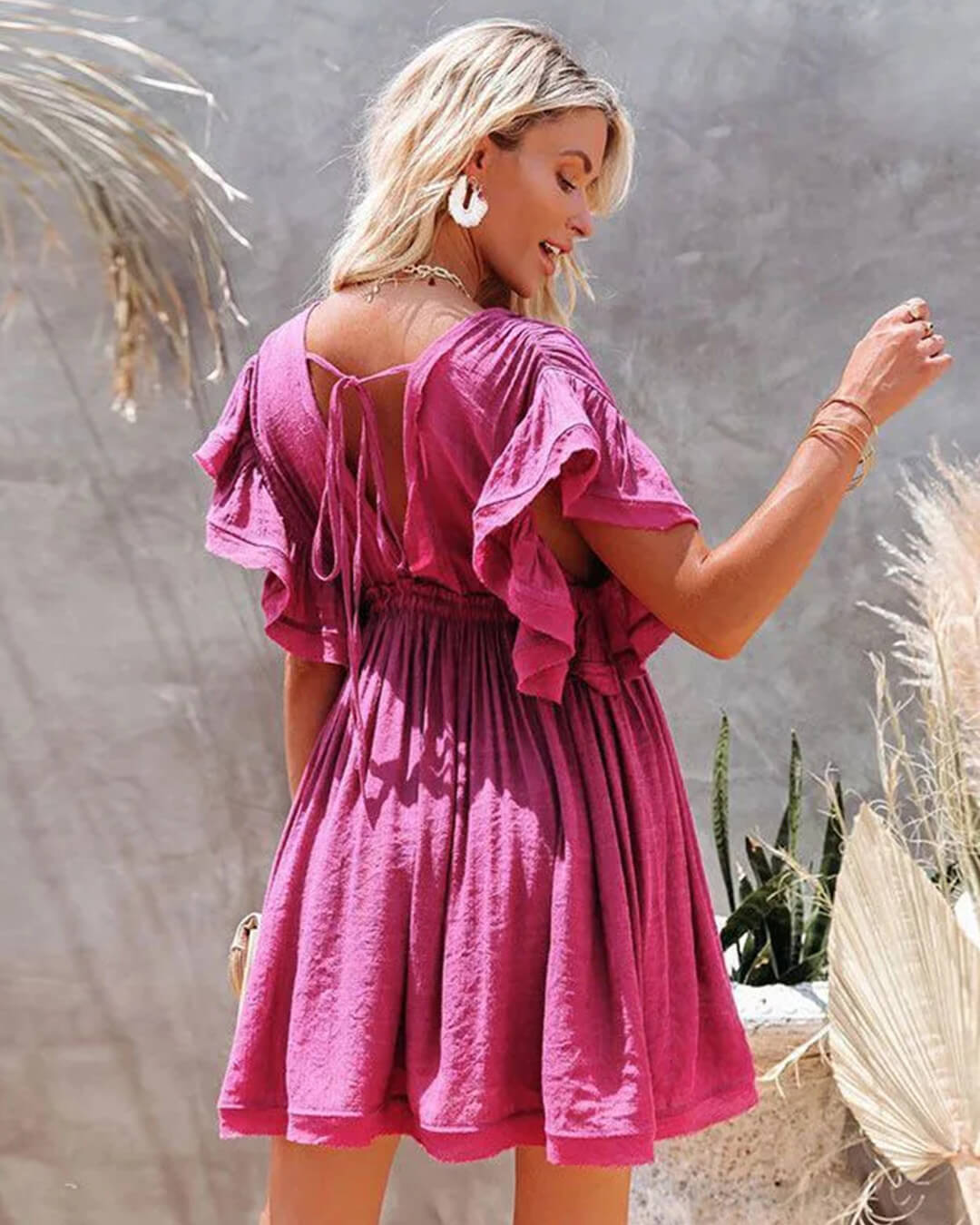 ZEYA - Veda Babydoll Boho Mini Dress