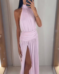 Mia Sleeveless Side Split Maxi Dress
